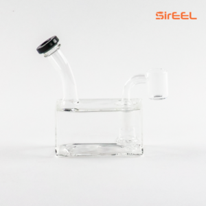 5″ SirEEL Cube Dab Rig with Showerhead Perc & Quartz Banger