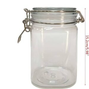 Airtight Storage Jar 800ml – Large Glass & Bamboo Storage Container