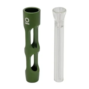 Aluminum Chillum Green – Compact One-Hitter Pipe
