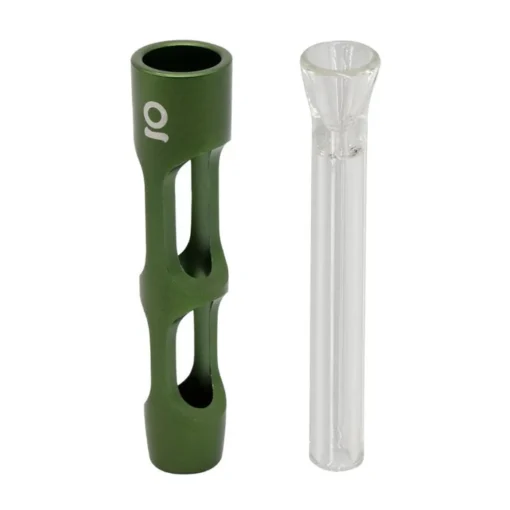 Aluminum Chillum Green – Compact One-Hitter Pipe
