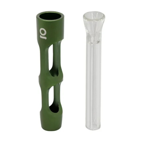 Aluminum Chillum Green – Compact One-Hitter Pipe