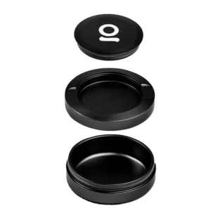 Aluminum Storage Puck Black – Discreet Airtight Herb Container