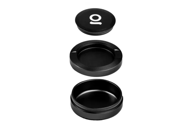Aluminum Storage Puck Black – Discreet Airtight Herb Container