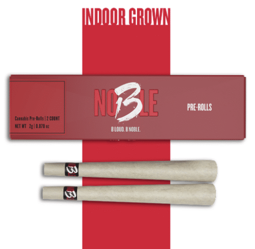 B Noble Layer Cake Pre-Rolls | Indica-Dominant 2 Pack