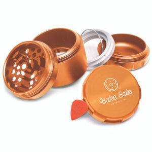 Be. Orange Logo Grinder – Durable Herb Grinder with Vibrant Design