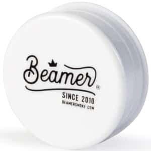 Be. White Logo Grinder – 4-Piece Aluminum Accessory