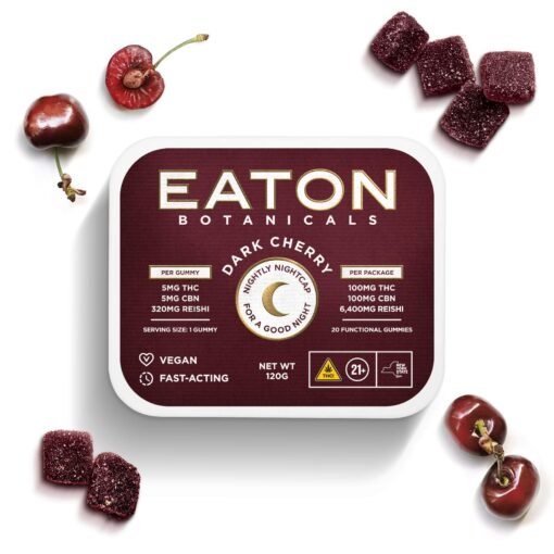 Eaton Botanicals Nightly Nightcap Gummies | Dark Cherry 20pk