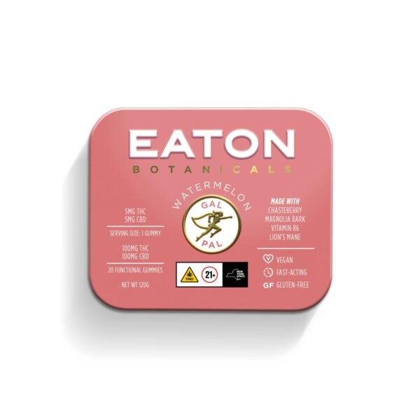 EATON BOTANICALS Watermelon Gal Pal 20pk 5mg Gummies – Watermelon THC Edibles