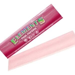 ELEMENTS Pink King Size Rolling Papers – Ultra-Thin & Subtle Pink Tint
