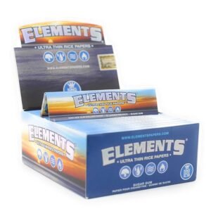 ELEMENTS Ultra Thin King Size Rolling Papers – Slow Burn & Pure Taste