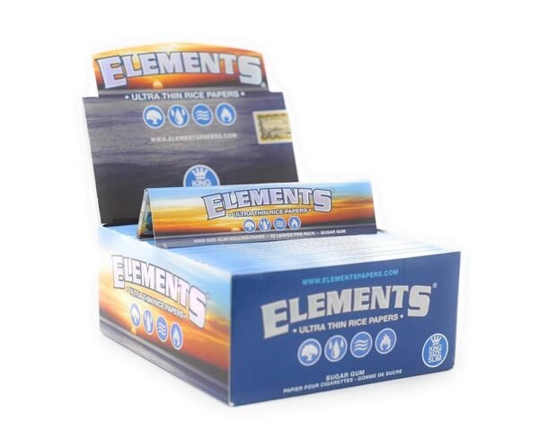 ELEMENTS Ultra Thin King Size Rolling Papers – Slow Burn & Pure Taste