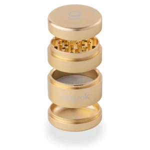 EZ Grinder 4pc Gold – Premium Herb Grinder with Kief Catcher