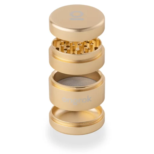 EZ Grinder 4pc Gold – Premium Herb Grinder with Kief Catcher