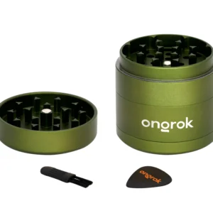 EZ Grinder 4pc Green – Aluminum Herb Grinder with Kief Catcher