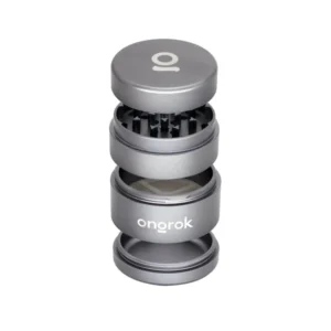 EZ Grinder 4pc Gunmetal – Premium Herb Grinder with Kief Catcher