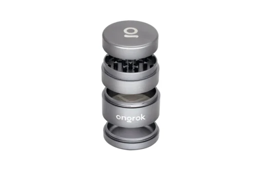 EZ Grinder 4pc Gunmetal – Premium Herb Grinder with Kief Catcher