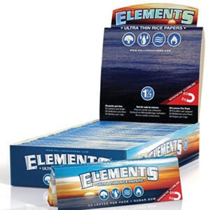 Elements 1¼ Ultra-Thin Rice Rolling Papers – 50 Leaves