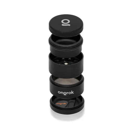 Grinder and Storage 5pc Black – Premium 5-Piece Herb Grinder