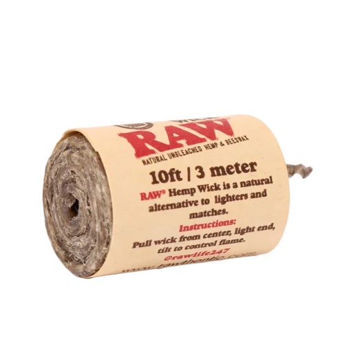 Hemp Wick 10ft – Natural Beeswax Coated Hemp Wick for Clean Lighting