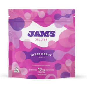 JAMS Mixed Berry Indica Jellies – 10 mg × 10 ct | Vegan, Gluten-Free