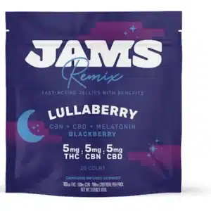 JAMS Remix Lullaberry Fast Acting 2:1:1 CBN CBD THC Gummies | 20ct