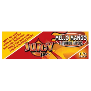 Juicy Jays Mello Mango 1.25in Rolling Papers – Tropical Flavor