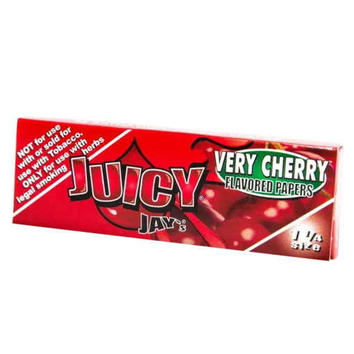 Juicy Jays Very Cherry 1.25in Rolling Papers – Sweet Cherry Flavor