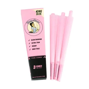 Pink King Size Pre-Rolled Cones – 3ct | Stylish Rolling Paper
