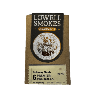 Lowell Smokes Subway Sesh 6pk 0.6g Pre-Rolls – Hybrid