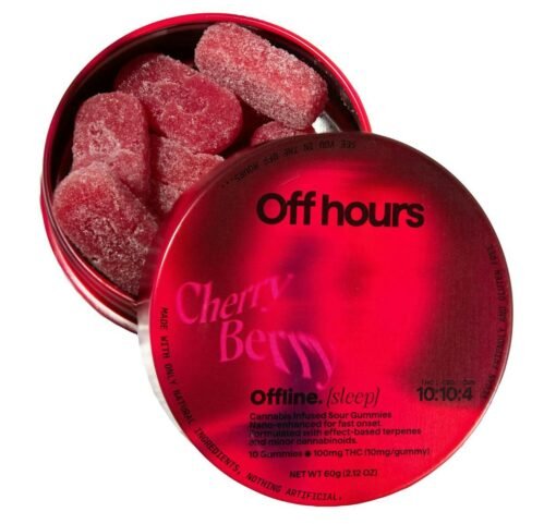 OFF HOURS Cherry Berry Offline 10pk 10mg Gummies – THC Edibles