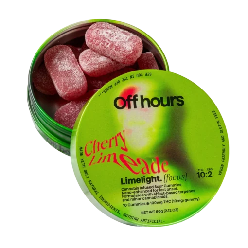 OFF HOURS Cherry Limeade Limelight Gummies 10pk – 10mg THC Each