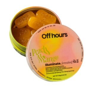OFF HOURS Peach Mango Illuminate Gummies – 10pk (10mg THC)