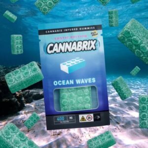 Ocean Waves Blue Raspberry Gummies – 400mg THC | Cannabrix