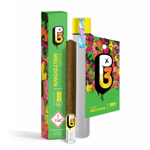 P3 Sour Meltdown Infused Blunt | 2g High-THC Blunt with Sour Terps