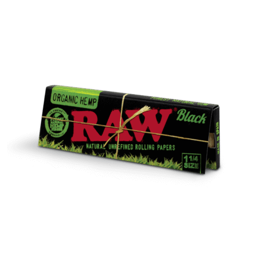Black Organic Hemp 1.25″ Rolling Papers – Ultra-Thin, Clean Burn