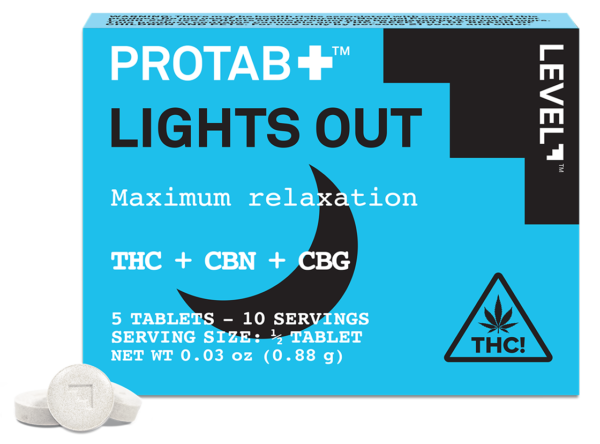 Protab+ Lights Out 5pk 20mg Tablets – THC Sleep Edibles