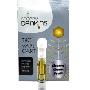 Snobby Dankins Chem Noir 1g Vape Cartridge – Diesel Chem Flavor