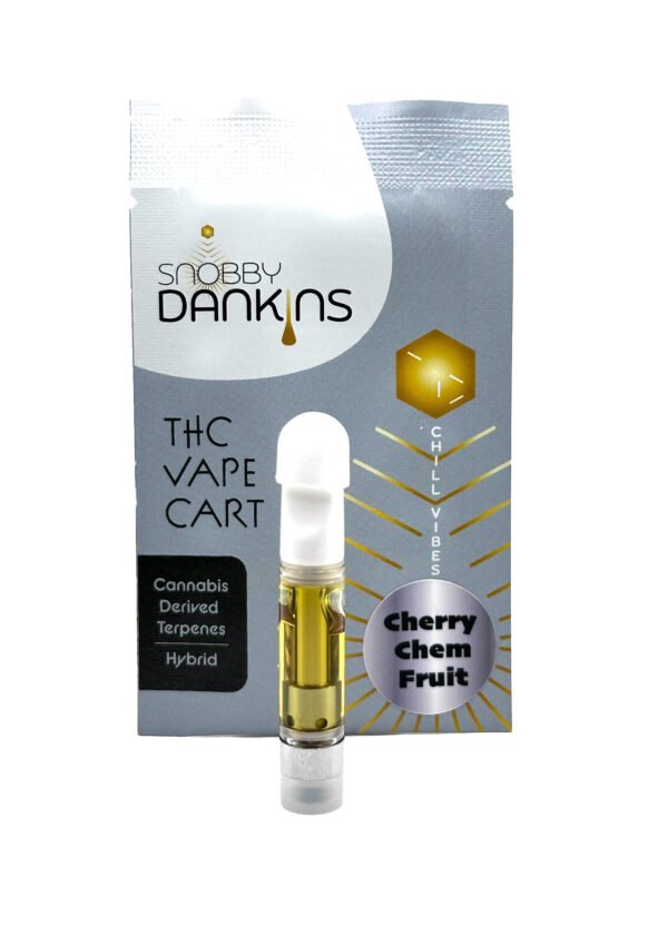 Snobby Dankins Chem Noir 1g Vape Cartridge – Diesel Chem Flavor
