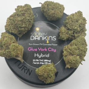 SNOBBY DANKINS Glue York City 3.5g Flower – Hybrid Bud