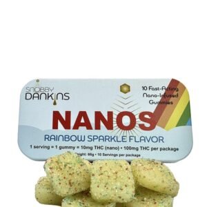Snobby Dankins Rainbow Sparkle Gummies 10pk – 100mg THC Edibles