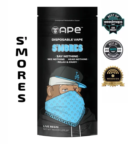 S’mores Live Resin Disposable Vape – 1g | APE Extracts