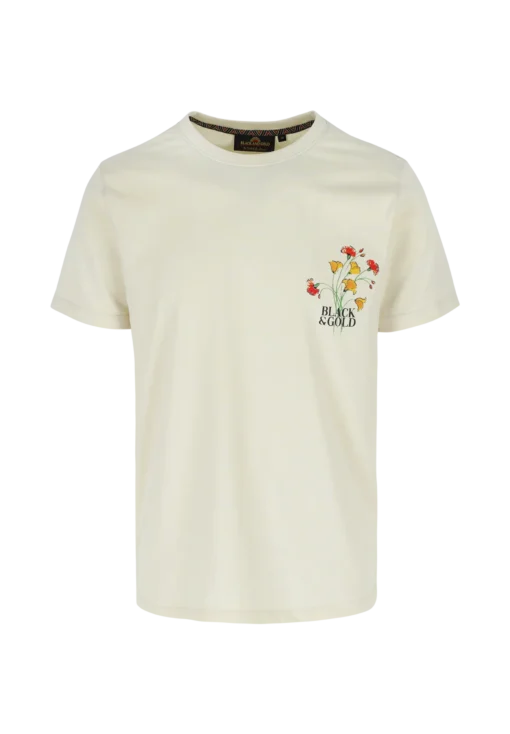 The Flowery Cream GMS Tee XL – Comfortable Branded Logo Shirt