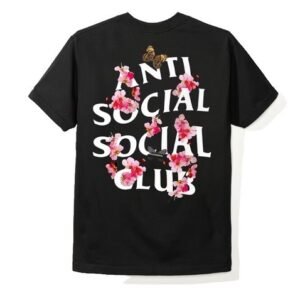 The Flowery Hash Flag Tee L – Black Graphic T-Shirt