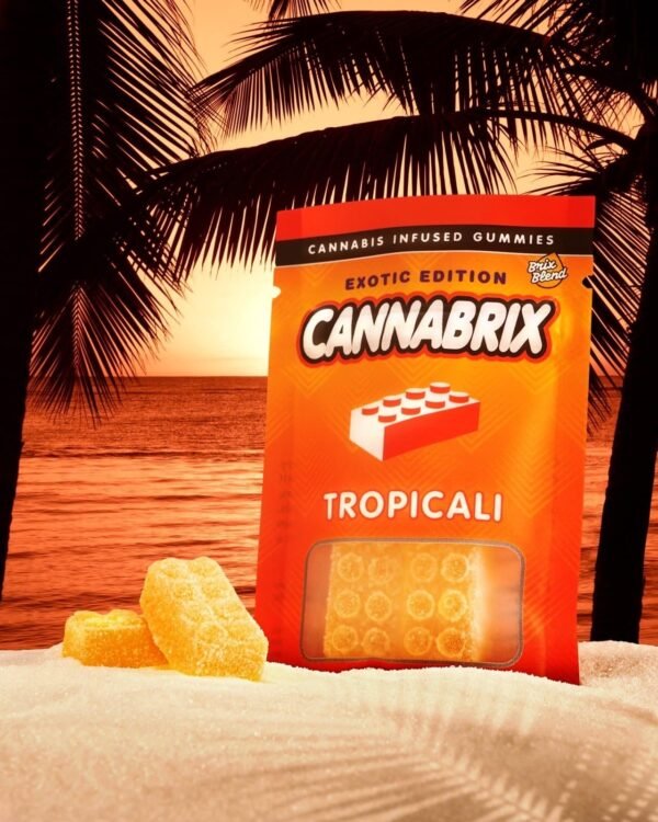Tropicali Mango Peach Gummies – 400mg Cannabrix Edibles