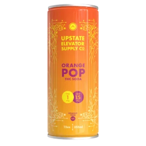 UES Hemp Infused Orange Pop 1:1 CBD:THC Soda – 355ml | Wholesale Hemp Beverage