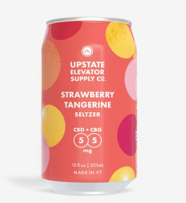 Strawberry Tangerine CBD:CBG Seltzer – 1:1 Infused Beverage | UES