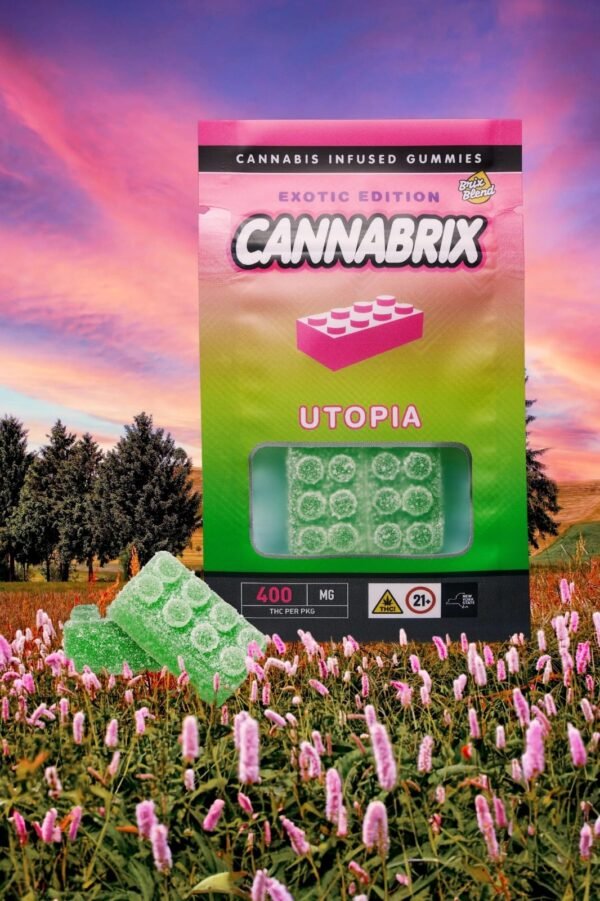 Utopia Strawkiwi Gummies – 400mg Cannabrix Edibles