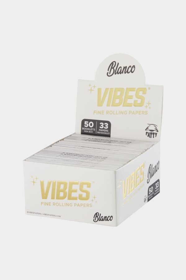 Vibes Blanco Fatty Rolling Papers | Wide Ultra-Thin Bleached Papers