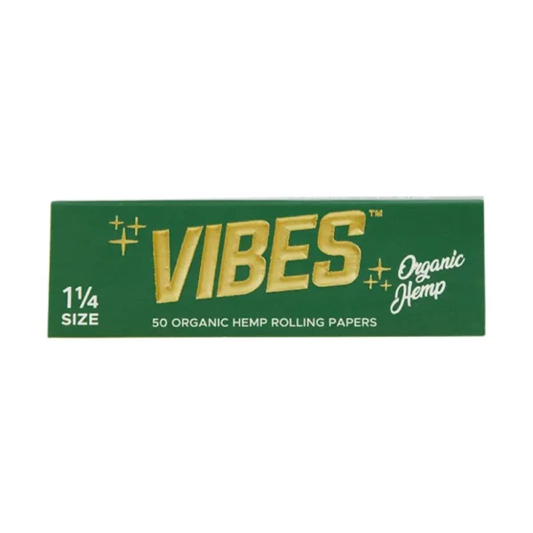 Vibes Organic Hemp Papers – 1 ¼ Size (6-Pack) | Vegan & Slow Burn