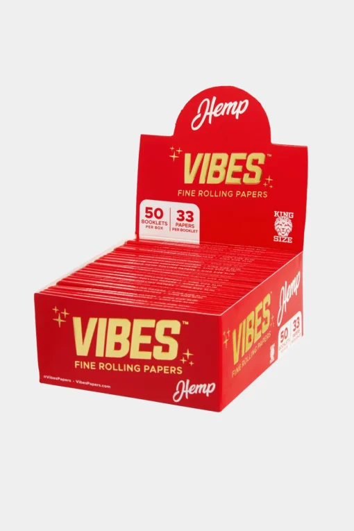 Vibes Release Rolling Papers King Size Slim – Ultra-Thin, Premium Quality